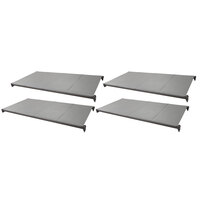 Cambro Camshelving® Basics Plus 24" Wide Shelf Kit with 4 Solid Shelves