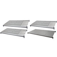 Cambro Camshelving® Basics Plus 24" Wide Shelf Kit with 1 Solid and 3 Vented Shelves