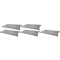 Cambro Camshelving® Basics Plus 21" Wide Shelf Kit with 5 Solid Shelves