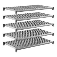 Cambro CBSK2442V5580 Camshelving® Basics Plus 24" x 42" Shelf Kit with 5 Vented Shelves