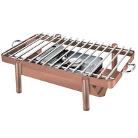 Eastern Tabletop 3256GCP Pillar'd 28" x 11 1/2" Copper Coated Stainless Steel Grill Stand with Removable Grill Top