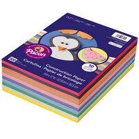 SunWorks 6555 9" x 12" Assorted Color Ream of 45 lb. Construction Paper - 500 Sheets