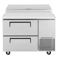 Turbo Air TPR-44SD-D2-N 44" 2 Drawer Pizza Prep Table