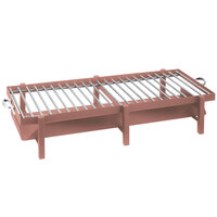 Eastern Tabletop 3255GCP P2 41 1/2" x 11 1/2" x 10" Copper Coated Stainless Steel Grill Stand with Removable Grill Top