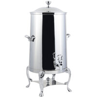 Bon Chef 48005C-E Lion 5 Gallon Insulated Stainless Steel Electric Coffee Chafer Urn with Chrome Trim