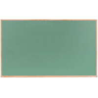 Aarco OC3660G 36" x 60" Green Solid Oak Wood Frame Slate Composition Chalkboard