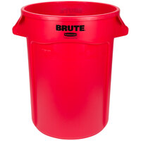 Rubbermaid FG264300RED BRUTE 44 Gallon Red Round Trash Can