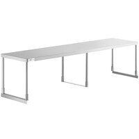 Regency Stainless Steel Single Deck Overshelf - 18" x 84" x 19 1/4"