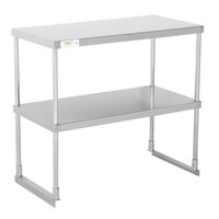 Regency Stainless Steel Double Deck Overshelf - 18" x 36" x 32"