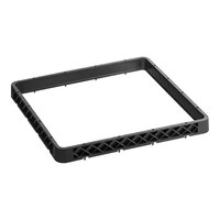 Vollrath CRA-06 Traex® Full-Size Black Open Extender with Closed Sides