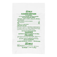 Noble 2697296 1 oz. Concentrated Soft Serve Ice Cream Machine Powdered Cleaner / Sanitizer Packet - 100/Case