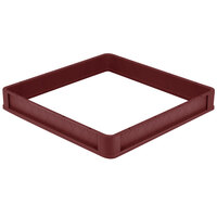Vollrath CRA-21 Traex® Full-Size Burgundy Open Extender with Closed Sides