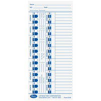 Lathem E100 White Time Card - 100/Pack