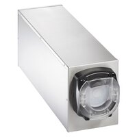 Vollrath K58821 Lidsaver® 3 Stainless Steel 1-Slot Countertop Lid Dispenser Cabinet