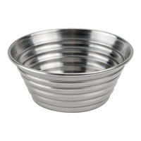 American Metalcraft RSC3 1.5 oz. Stainless Steel Round Ribbed Sauce Cup - 12/Case