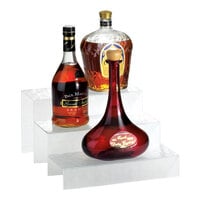 Cal-Mil 1491-67 Classic Crystal Ice Acrylic Bottle Display - 12" x 13" x 6 3/4"