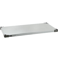 Metro 14" Wide Flat Galvanized Solid Shelf