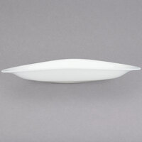 Villeroy & Boch 16-3293-2720 Dune 14" x 9 3/4" White Porcelain Oval Plate - 6/Case