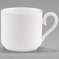 Villeroy & Boch 16-3272-1271 Stella Hotel 7.5 oz. White Bone Porcelain Stackable Cup - 6/Case