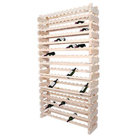 Franmara WM168-N Modularack Pro 168 Bottle Natural Wall Mount Wooden Modular Wine Rack