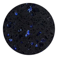 Art Marble Furniture Q409 48" Round Blue Galaxy Quartz Tabletop