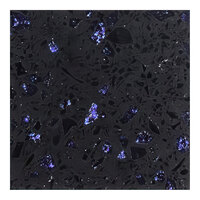 Art Marble Furniture Q409 Square Blue Galaxy Quartz Tabletop