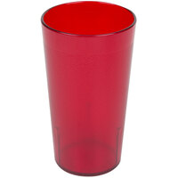 Cambro 1200P156 Colorware 12.6 oz. Ruby Red Customizable SAN Plastic Tumbler - 72/Case