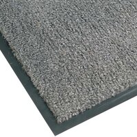Notrax T37 Atlantic Olefin 434-328 4' x 6' Gunmetal Carpet Entrance Floor Mat - 3/8" Thick