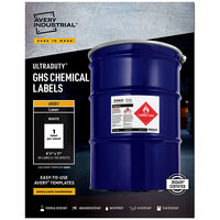 Avery® 60501 UltraDuty 8 1/2" x 11" GHS Chemical Labels for Laser Printers - 50/Box