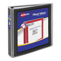 Avery® 17637 Black Flexi-View Binder With 1 1/2" Round Rings