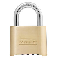 Master Lock 175D 2" Brass Resettable Combination Padlock