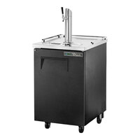 True TDD-1-HC 23 1/2" Kegerator / Beer Dispenser - Black, (1) 1/2 Keg Capacity