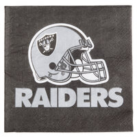 Creative Converting Las Vegas Raiders 2-Ply Luncheon Napkin - 192/Case