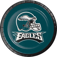 Creative Converting 419524 Philadelphia Eagles 7" Luncheon Paper Plate - 96/Case