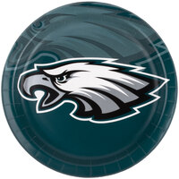 Creative Converting Philadelphia Eagles 9" Paper Dinner Plate - 96/Case