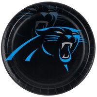 Creative Converting Carolina Panthers 9" Paper Dinner Plate - 96/Case