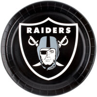 Creative Converting Las Vegas Raiders 9" Paper Dinner Plate - 96/Case