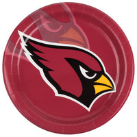 Creative Converting Arizona Cardinals 9" Paper Dinner Plate - 96/Case