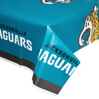 Creative Converting Jacksonville Jaguars 54" x 102" Plastic Table Cover - 12/Case