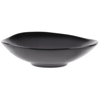 Reserve by Libbey PEB-12-O Pebblebrook 13.875 oz. Obsidian Organic Porcelain Bowl - 12/Case