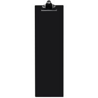 Menu Solutions ACRCLP-BD Black 4 1/4" x 14" Customizable Acrylic Menu Clip Board