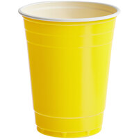 Choice 16 oz. Yellow Plastic Cup - 50/Pack