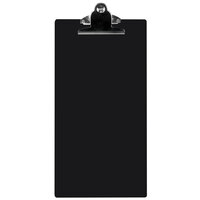 Menu Solutions ACRCLP-B Black 5 1/2" x 11" Customizable Acrylic Menu Clip Board