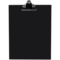 Menu Solutions ACRCLP-C Black 8 1/2" x 11" Customizable Acrylic Menu Clip Board