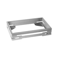 Rosseto SM230 Multi-Chef 21 3/8" x 13 9/16" x 5" Stainless Steel Rectangular Serving Base