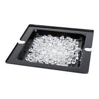 Rosseto SA122 Swan 14 3/16" x 14 3/16" Black Acrylic Ice Tub