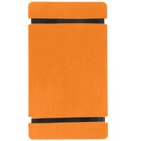 Menu Solutions WDRBB-A Mandarin 5 1/2" x 8 1/2" Customizable Wood Menu Board with Rubber Band Straps