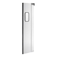 Regency Single Aluminum Swinging Traffic Door with 9" x 14" Window - 30" x 84" Door Opening