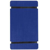 Menu Solutions WDRBB-A True Blue 5 1/2" x 8 1/2" Customizable Wood Menu Board with Rubber Band Straps