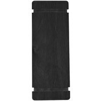 Menu Solutions WDRBB-BA Black 4 1/4" x 11" Customizable Wood Menu Board with Rubber Band Straps